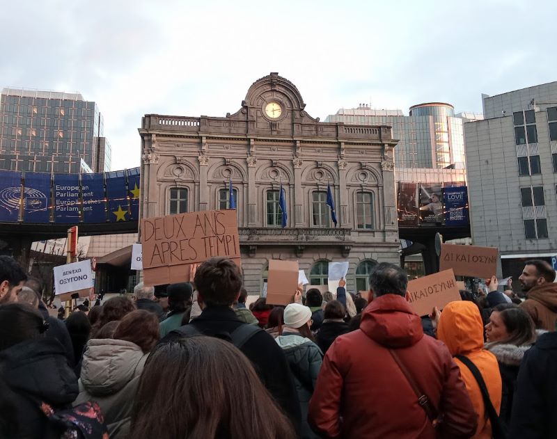 Global Protests Mark Second Anniversary of Greece’s Tempi Deadly Train Crash A