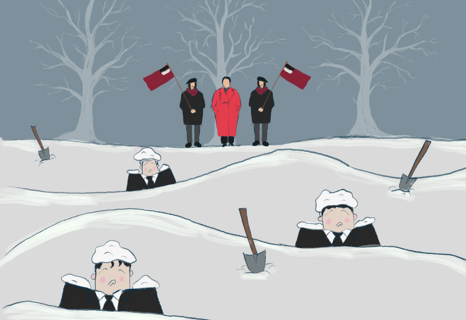 White Snow, Red Coat – Civil Georgia