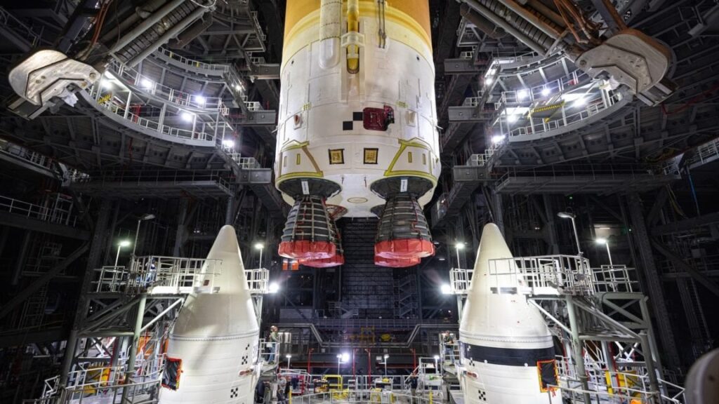 As preps continue, it’s looking more likely NASA will fly the Artemis II mission | The core stage of NASA's Space Launch System is now integrated with the rocket's twin boosters.