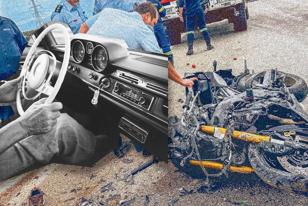 They reap on the streets behind the steering wheel - "Why does this man drive, mom?" - documento