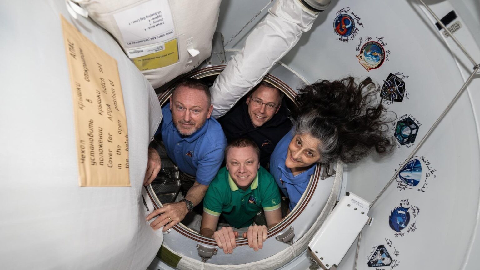 Safe return from misadventures in space.