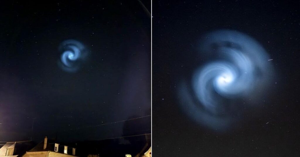 SpaceX rocket launch caused glowing spiral dubbed 'alien space portal' by onlookers