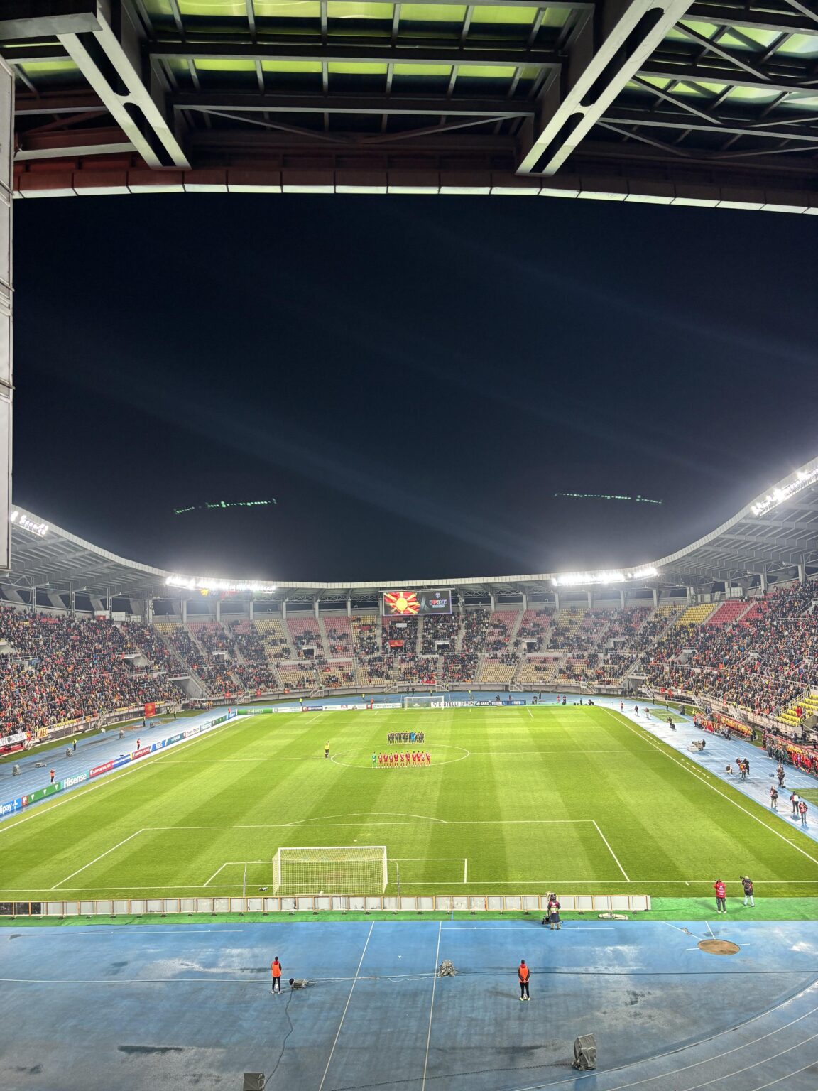 A brilliantly-observed moment of silence at yesterday’s game. Thank you for your hospitality, Skopje. 👍🇲🇰🏴󠁧󠁢󠁷󠁬󠁳󠁿