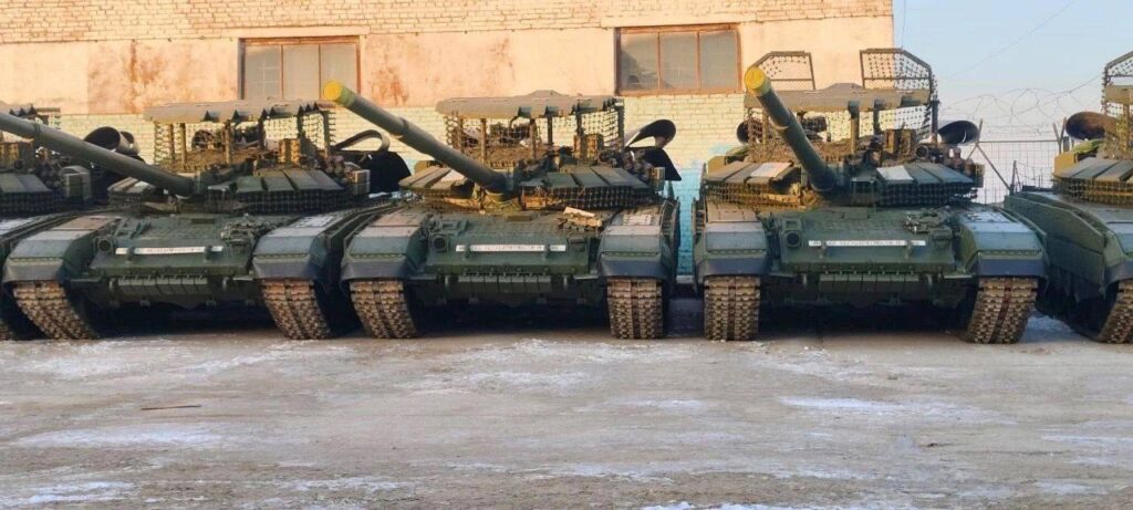 Russia has started receiving a new T-72 model