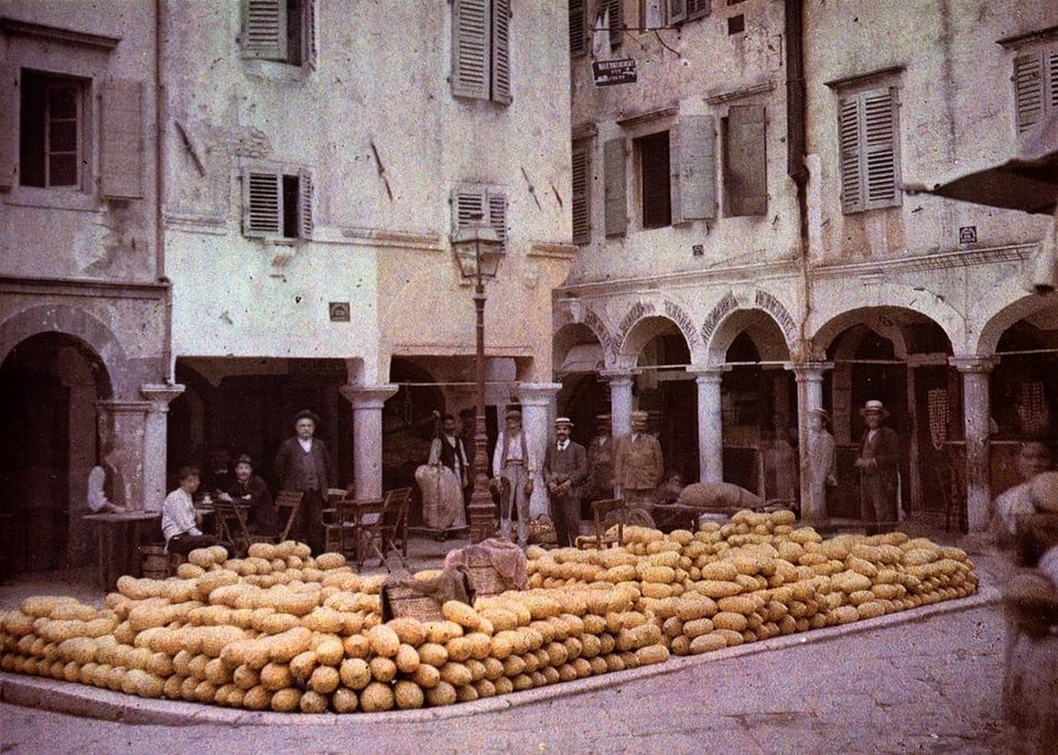 The first color photographs of Greece. 1913.