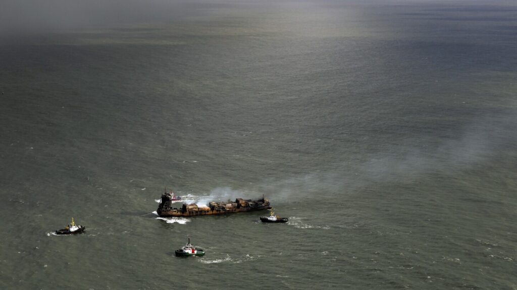 UK police arrest captain of cargo ship on suspicion of manslaughter over North Sea collision