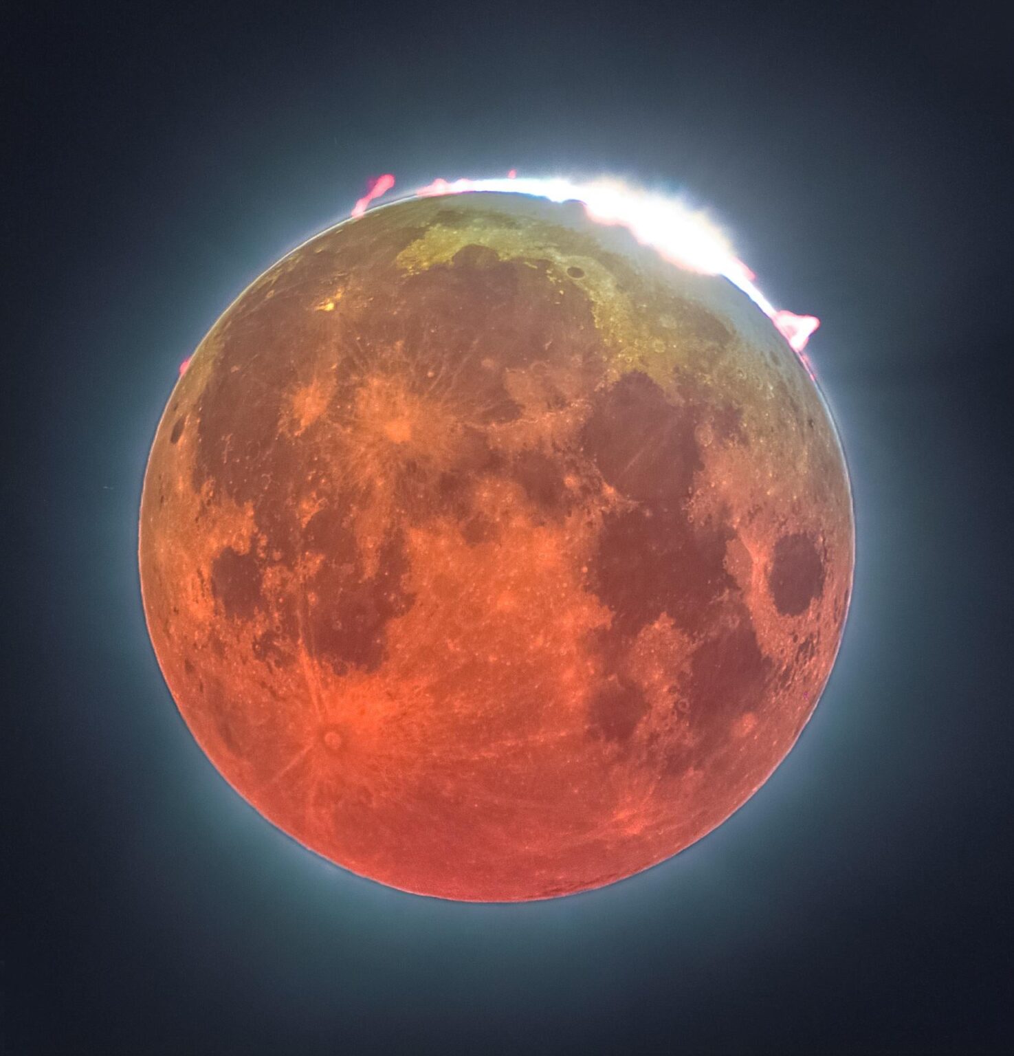 When two eclipses meet