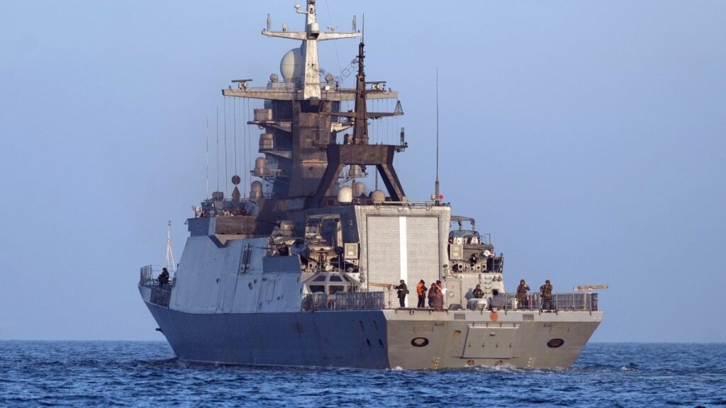 Russia sends warship into Channel to escort suspected arms shipment