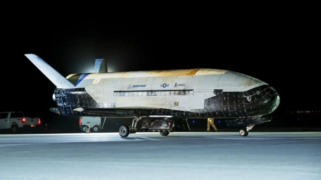 Space Force's mysterious X-37B plane returns to Earth after 434 days in orbit.