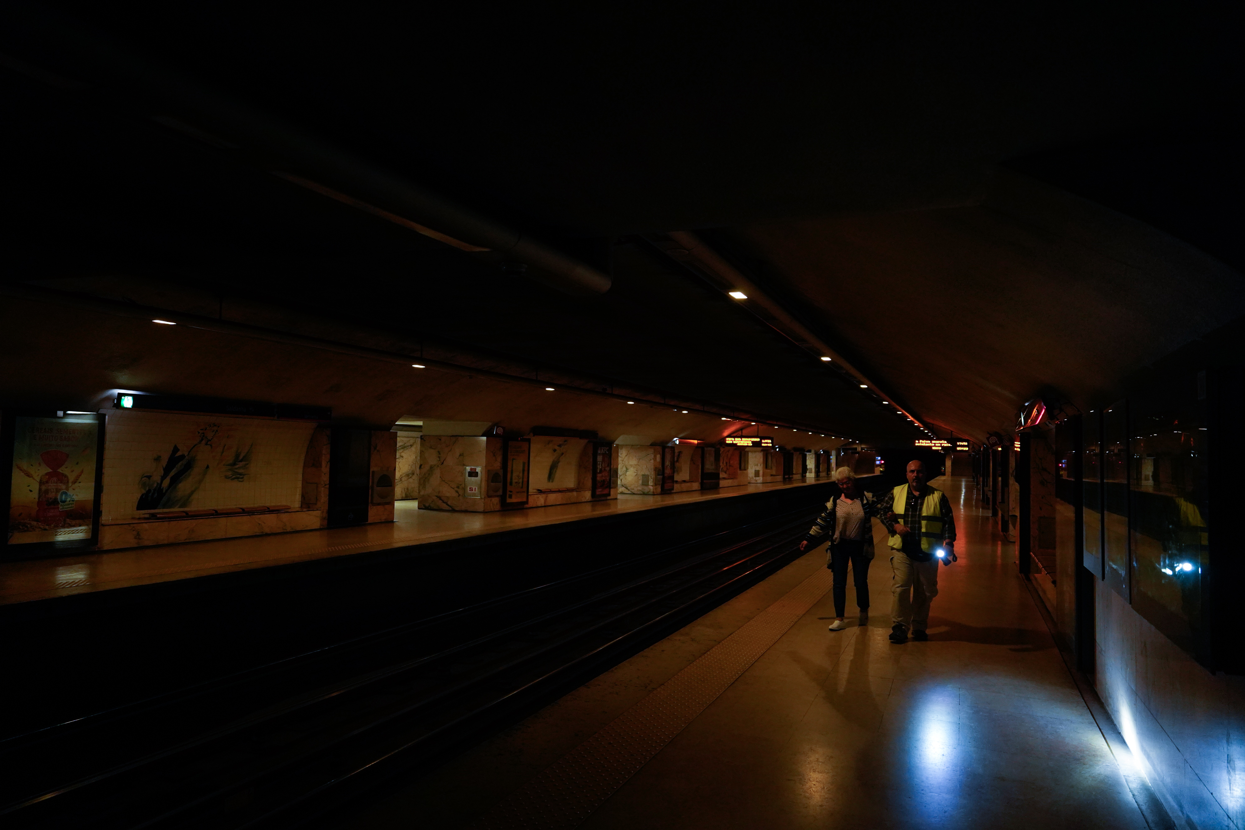A metro station in Madrid