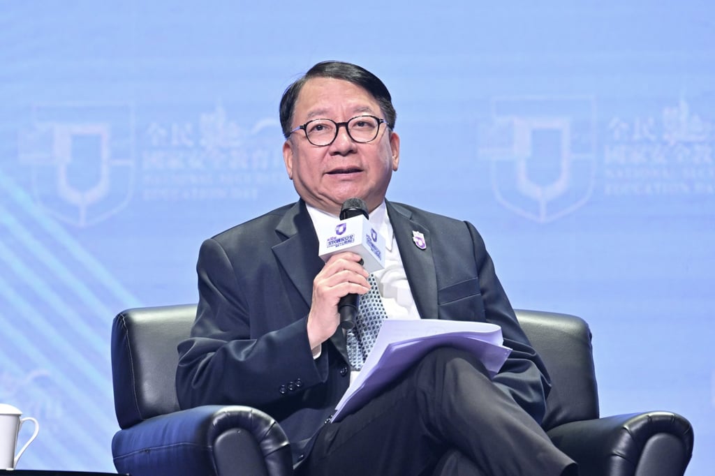 Tuesday’s panel was moderated by Chief Secretary Eric Chan, Hong Kong’s No 2 official. Photo: Handout