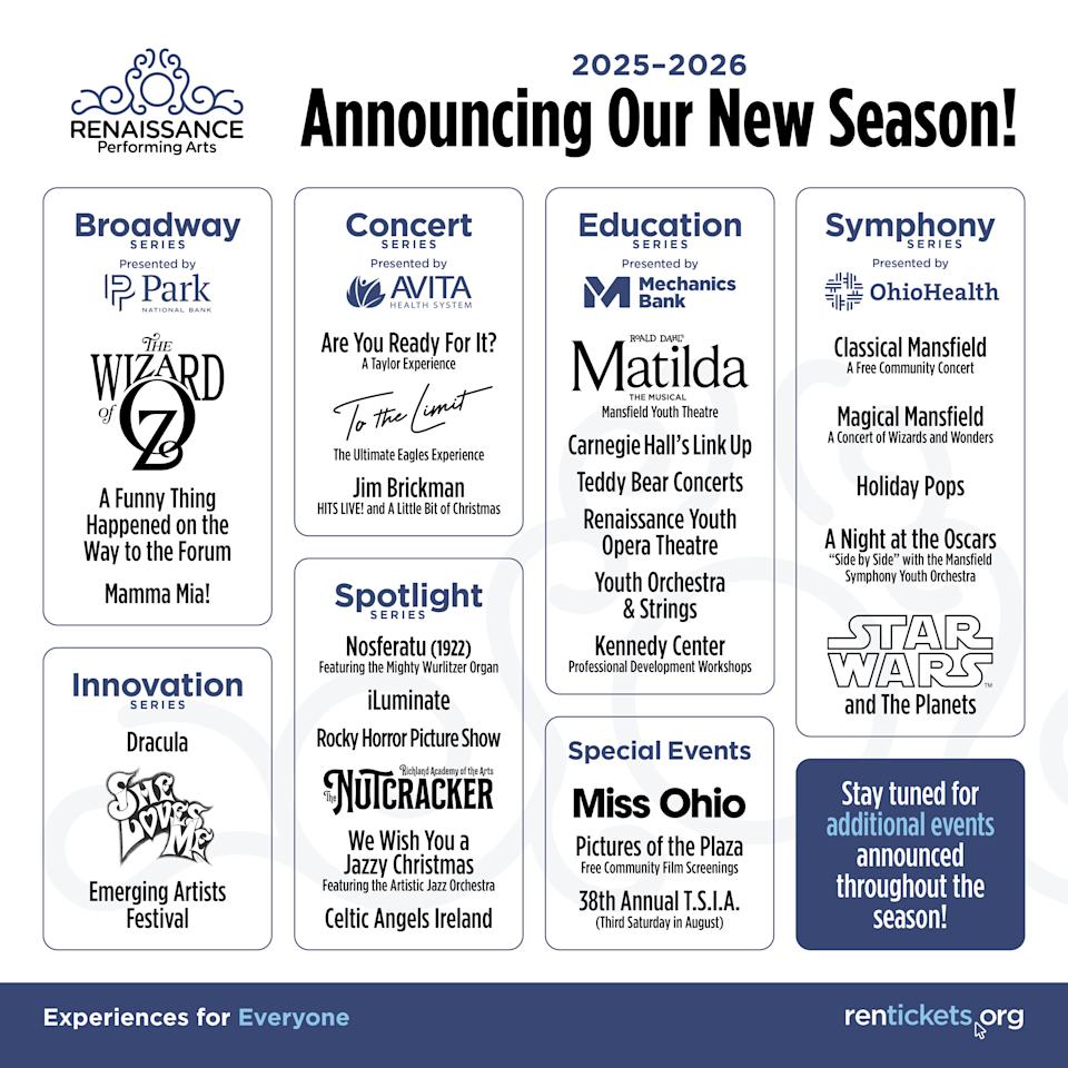 The Renaissance Theatre has plenty to offer in the 2025-26 season.