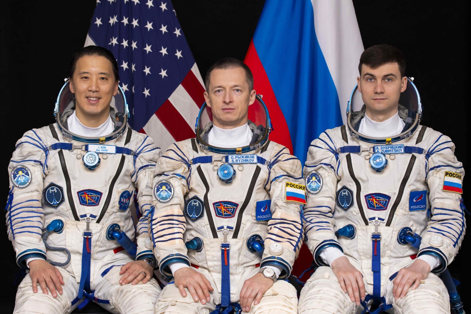 Astronaut Jonny Kim & Cosmonauts Surgey Ryzhikov and Alexey Zubritsky set to go to the ISS this month on the Soyuz MS-27 mission