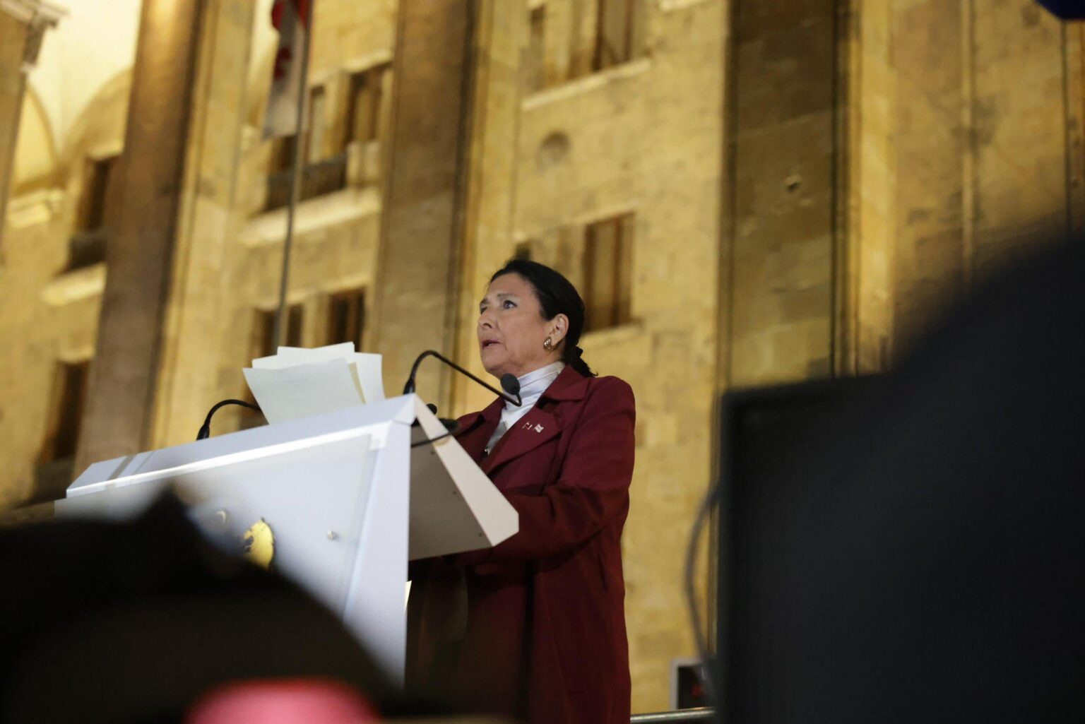“Our power is in peaceful resistance. The regime wants violence. It wants chaos. It wants division. But we will not give them that. We stand firm, united and determined to win through democratic means”. - Georgian President Salome Zourabichvili