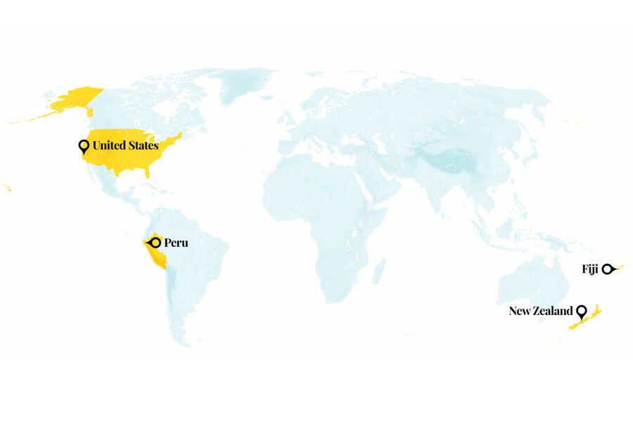 Chocolate in Peru, democracy in Fiji, and invasive species in New Zealand