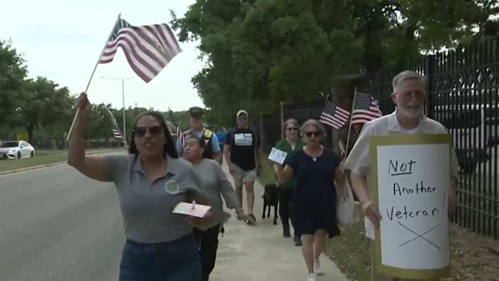 Community honors veteran who died by suicide, calls for improved mental health services
