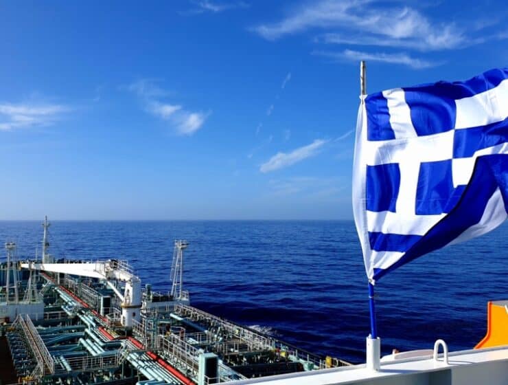 Greek shipping boat sea greek flag Plakiotakis Athens