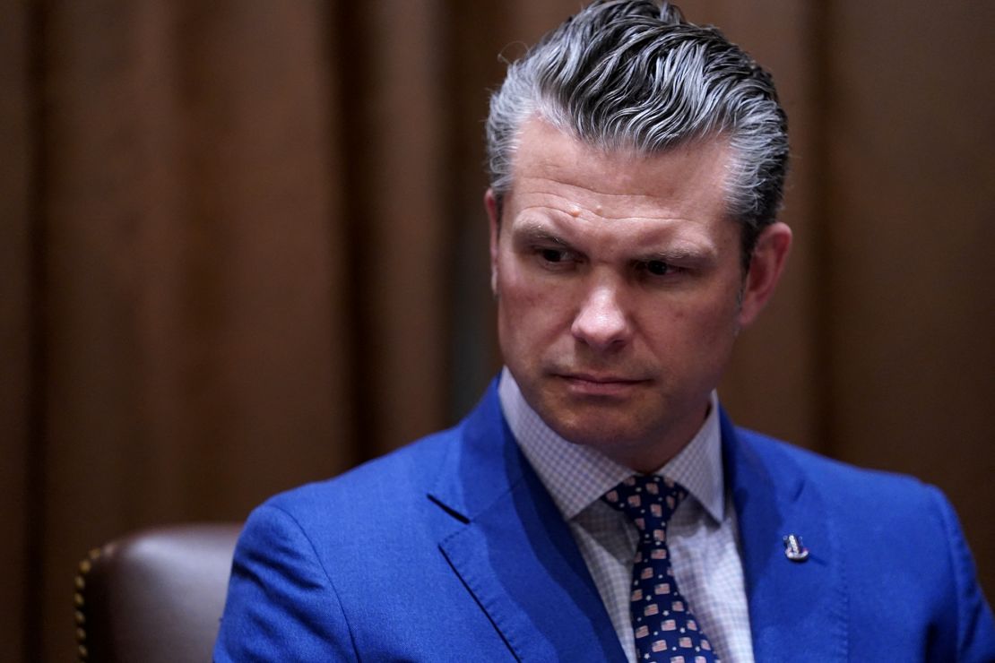 The absence of US Secretary of Defense Pete Hegseth, pictured at Thurday's cabinet meeting at the White House in Washington, DC, will mark the first time since the group’s founding three years ago that a senior Pentagon official will not.
