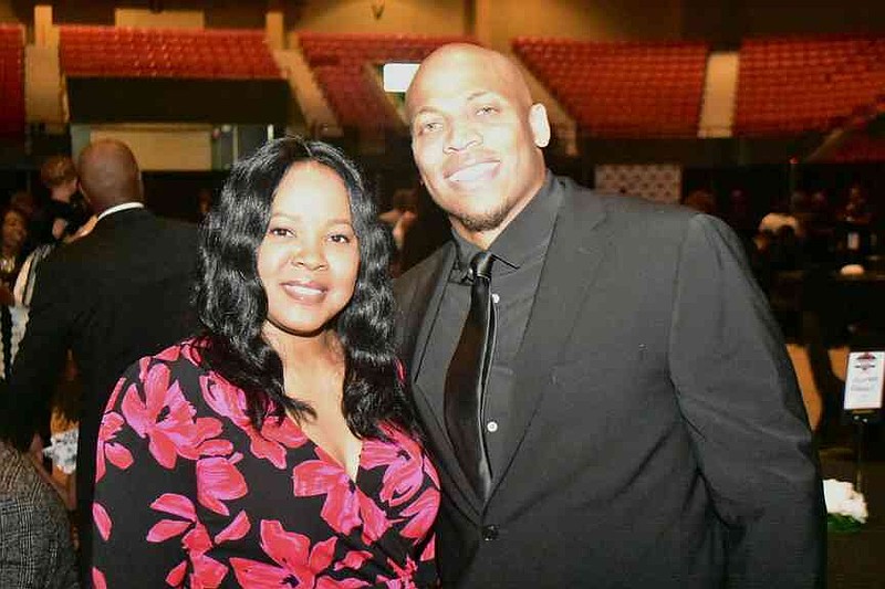 Watson Chapel graduate and retired NFL cornerback Dante Wesley poses with his wife Renetta. (Pine Bluff Commercial/I.C. Murrell)