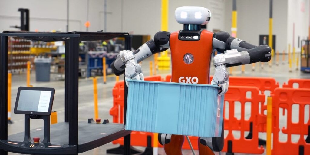 Logistics giant GXO is going big on humanoid robots - Humanoids from Agility Robotics, Reflex Robotics, and Apptronik are learning specific tasks.