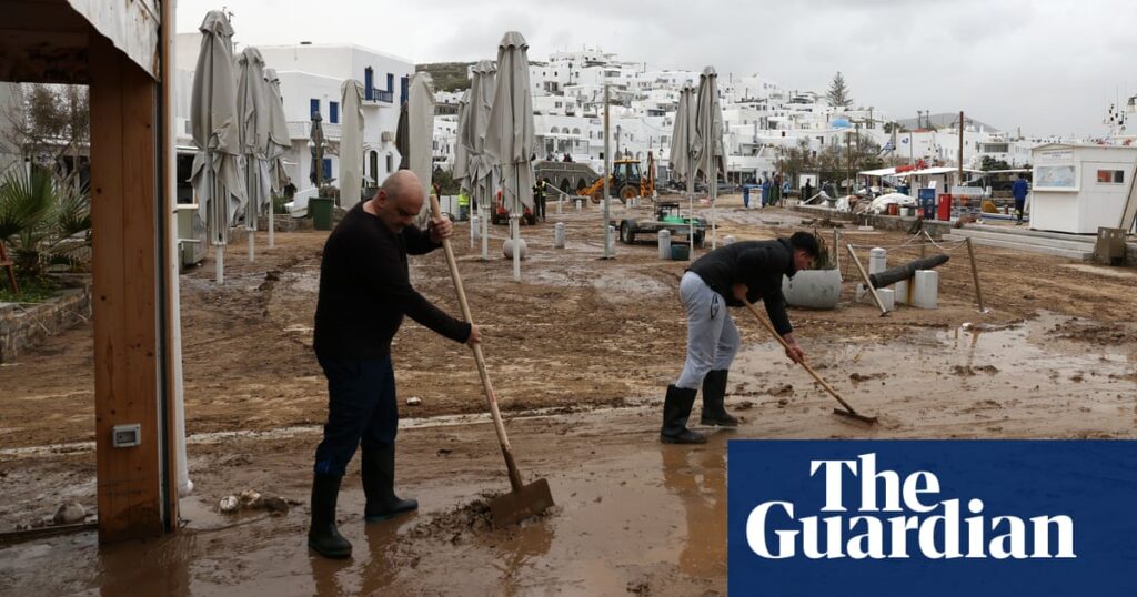 Greece’s Aegean islands reel from ‘lake of mud’ flash floods before Easter rush | Greece
