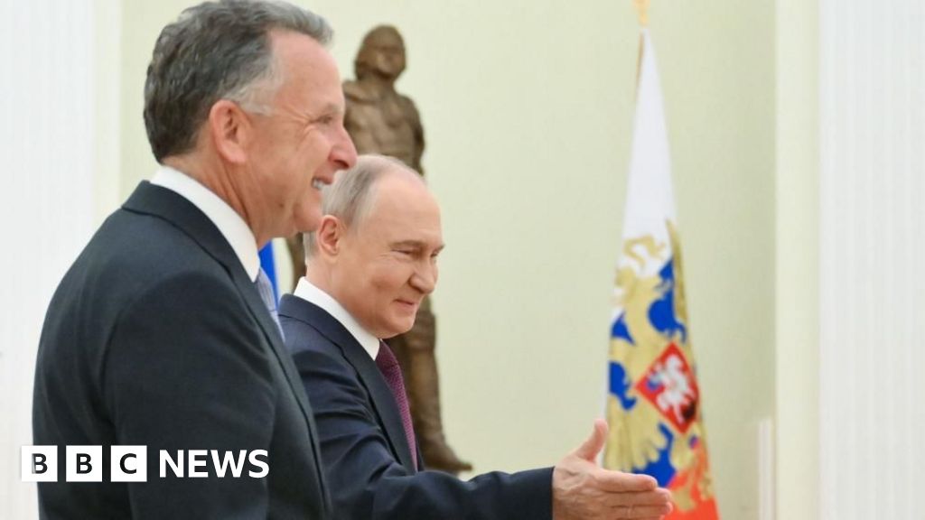 All smiles as Vladimir Putin meets Donald’s Trump’s envoy All smiles as Vladimir Putin meets Donald's Trump's envoy