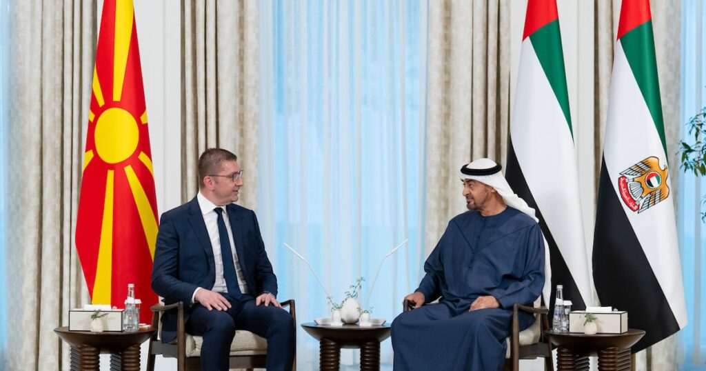 President Sheikh Mohamed meets Prime Minister of North Macedonia President Sheikh Mohamed meets Prime Minister of North Macedonia
