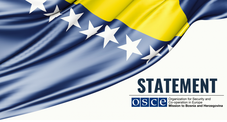 Statement of the OSCE Mission to BiH on media being prevented, restricted, or entirely prohibited from attending council and assembly sessions