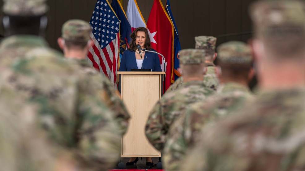 Whitmer visits Michigan National Guard soldiers as they deploy to Kosovo for NATO mission Whitmer visits Michigan National Guard soldiers as they deploy to Kosovo for NATO mission