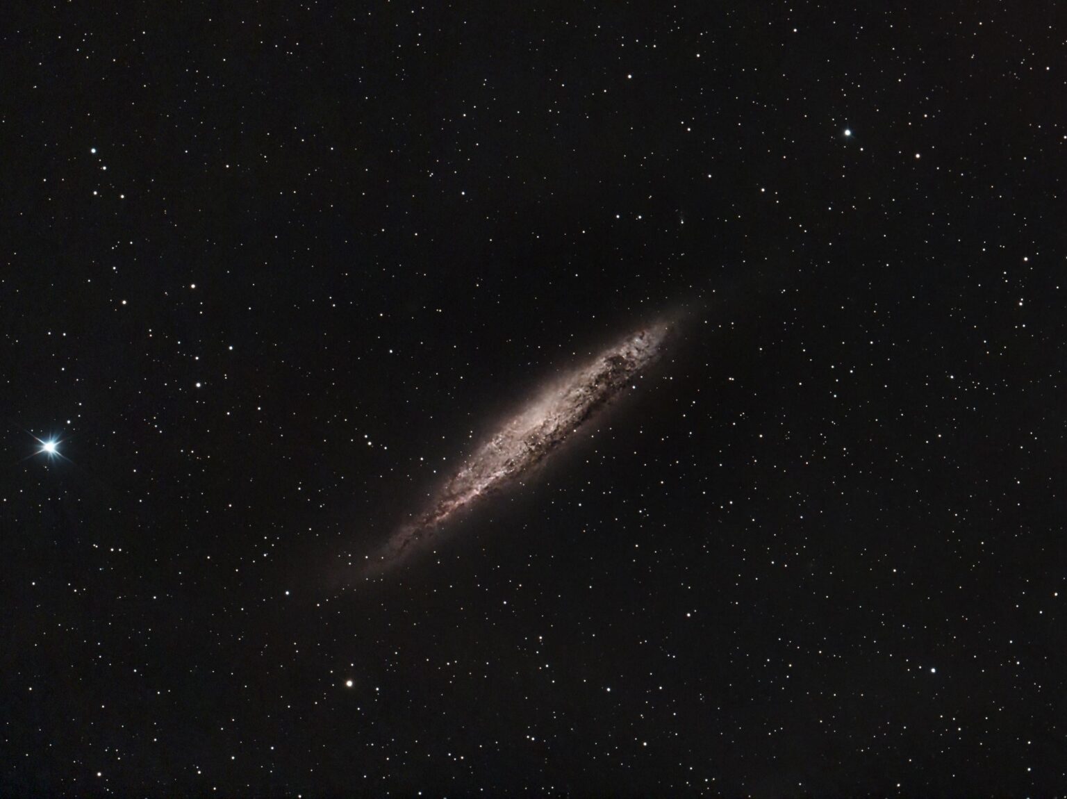 Tweezers Galaxy using my 24" Telescope