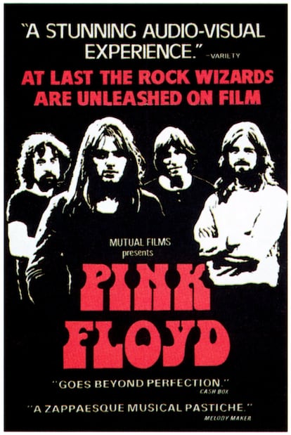 1972 promotional poster for 'Pink Floyd: Live at Pompeii.'