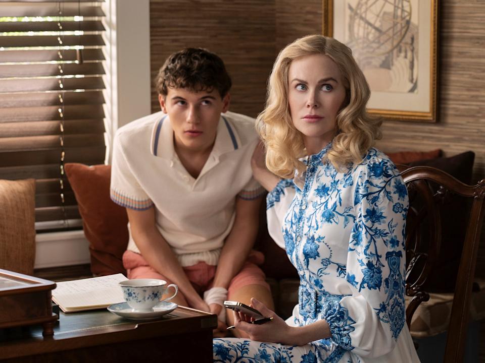 Sam Nivola as Will Winbury and Nicole Kidman as Greer Winbury in "The Perfect Couple."