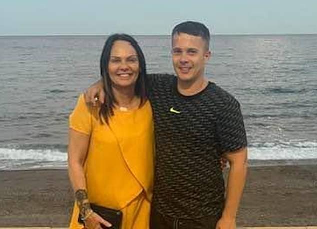 Sandra Adams (pictured left) has spent the past week in the village where her 35-year-old son was found dead