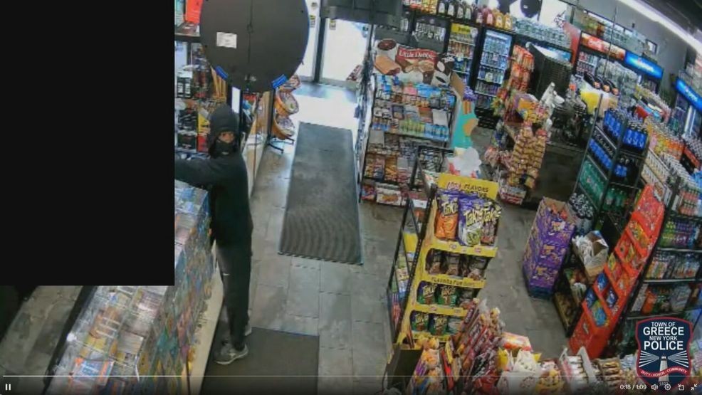 Greece police looking for suspect in armed robbery at Denise Road convenience store header logo