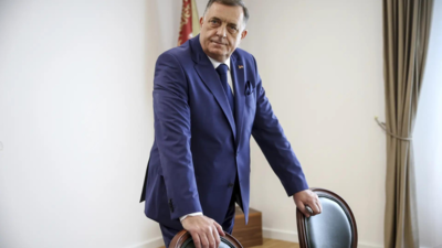 Bosnian Serb leader Milorad Dodik (Image: AP) Bosnian Serb leader back in Sarajevo after arrest attempt