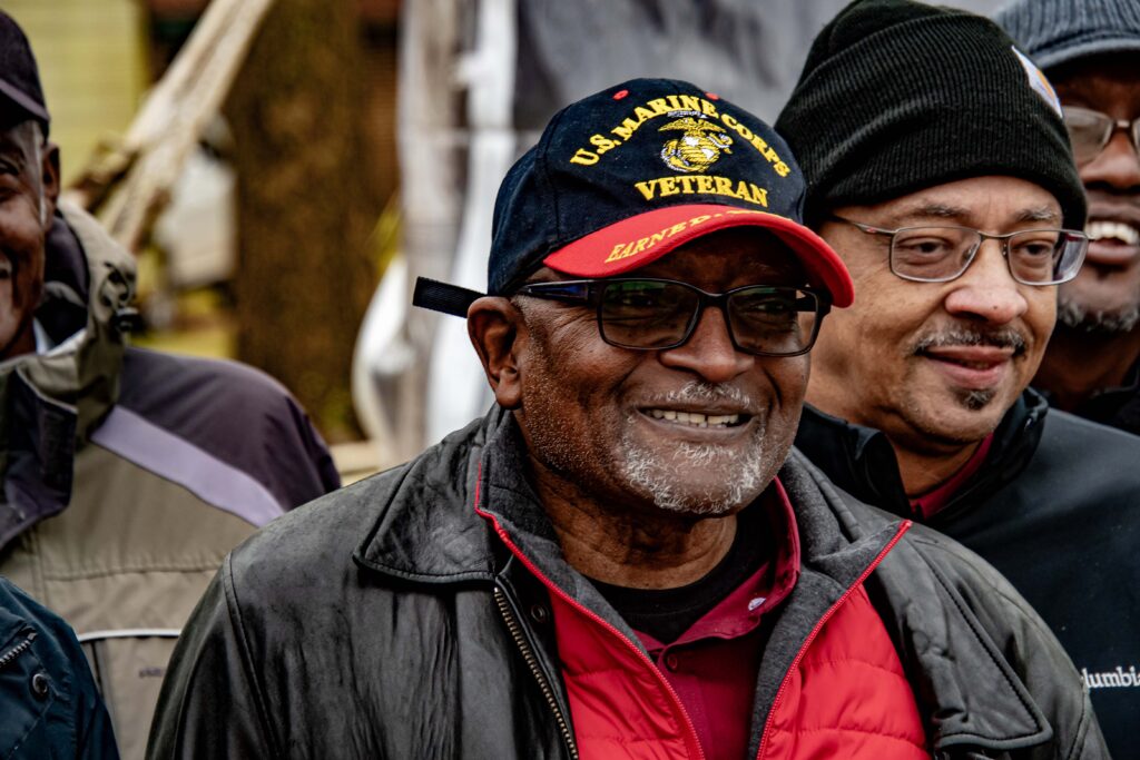 Robert Bullard, a Marine Corps veteran, said he's willing to fight for justice in Shiloh. Credit: Lee Hedgepeth/Inside Climate News.