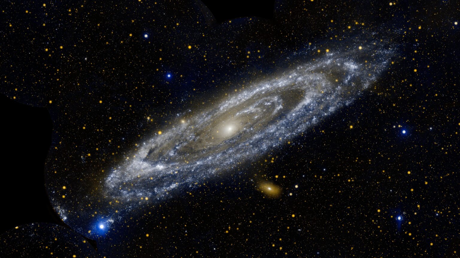 Our galactic neighbor Andromeda has a bunch of satellite galaxies — and they're weirdly pointing at us