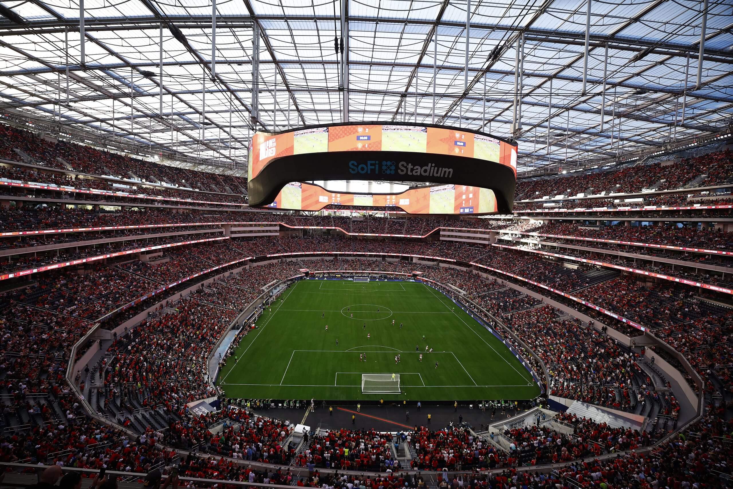 Arsenal vs Man United at SoFi Stadium