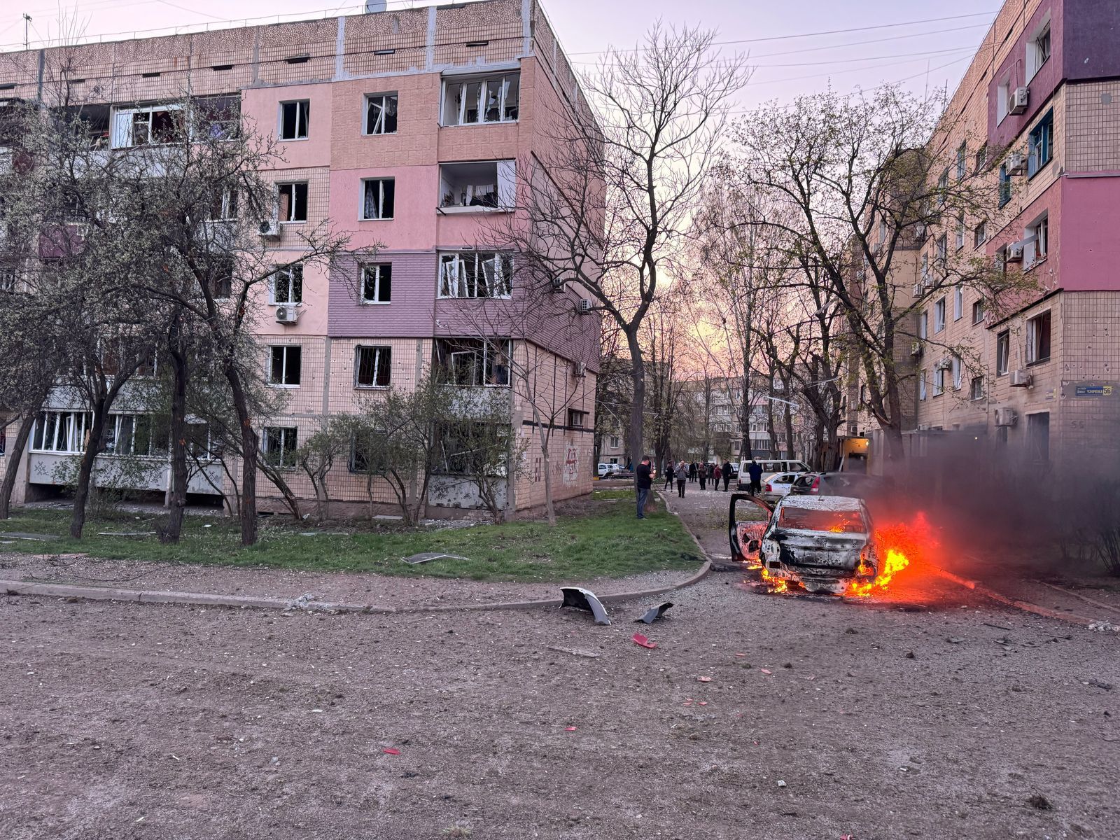 Zelensky says a ballistic missile like hit the street and killed 19 people, including 9 children