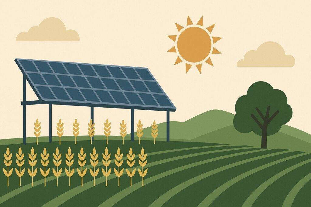 Agrivoltaics study reveals potential solution to land competition between agriculture and solar energy