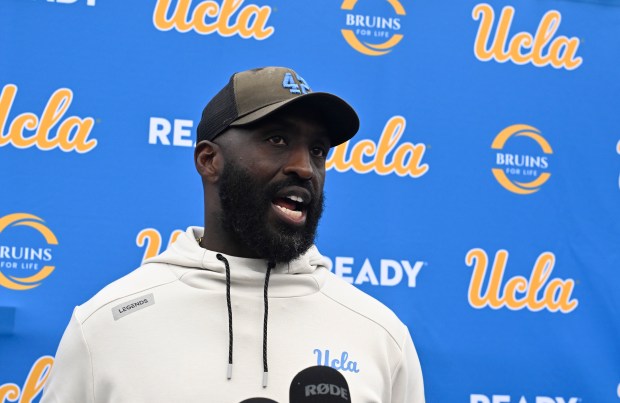 Head coach DeShaun Foster of the UCLA Bruins during UCLA...
