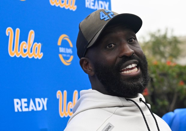 Head coach DeShaun Foster of the UCLA Bruins during UCLA...