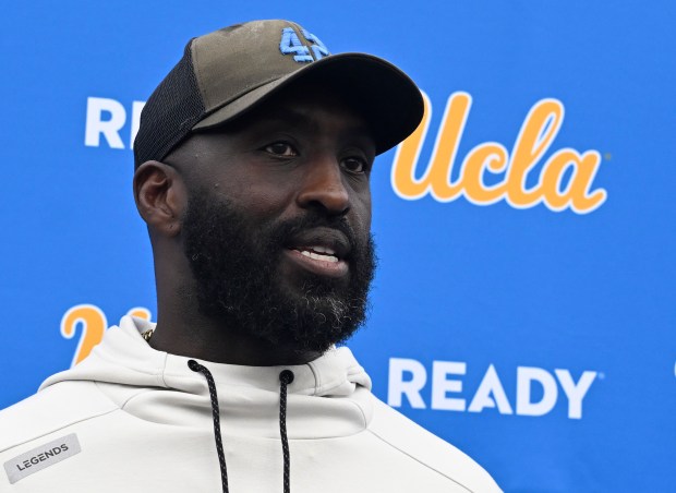 Head coach DeShaun Foster of the UCLA Bruins during UCLA...
