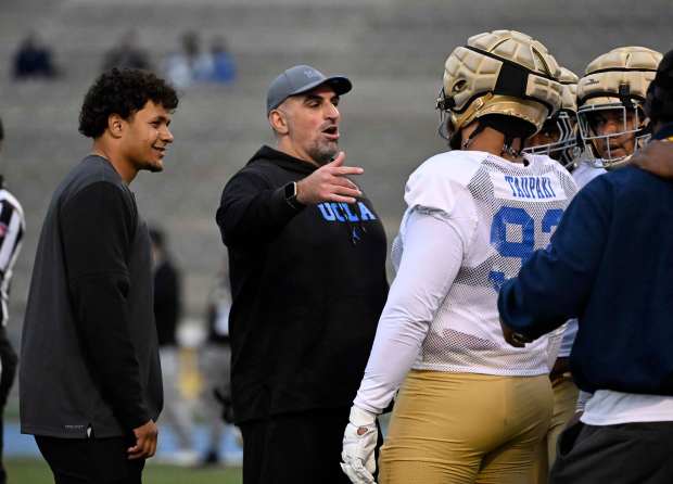 Defensive analyst Ramsen Golpashin of the UCLA Bruins during UCLA...