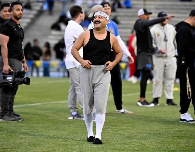 Frankie Quiñones, aka Creeper during UCLA football Friday Night Lights...