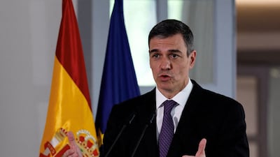 Spain's Prime Minister Pedro Sanchez was challenged by a left-wing movement in his coalition over the contract. Reuters