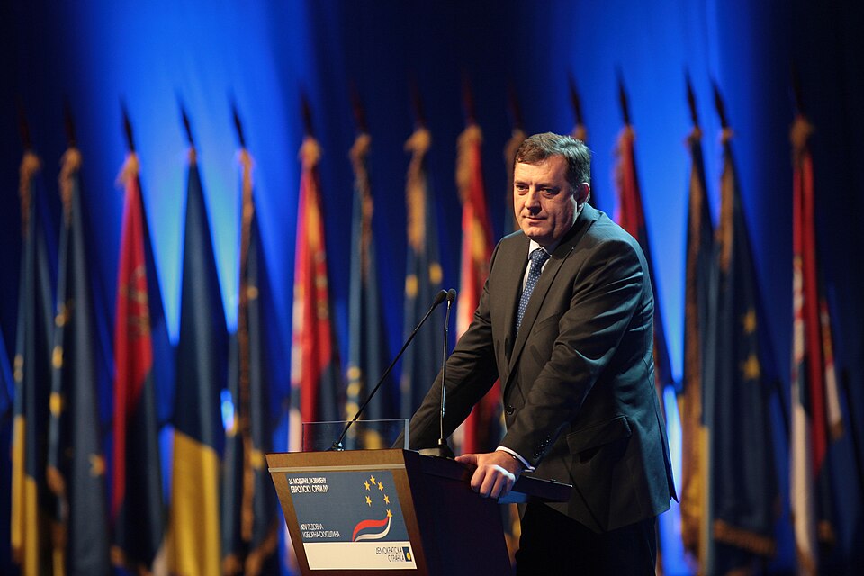 Constitutional Standoff in Bosnia and Herzegovina: Drama in Four Acts (So Far) President of Republika Srpska, Milorad Dodik (photo credit: DEMOKRATSKA STRANKA DS via Wikimedia Commons)