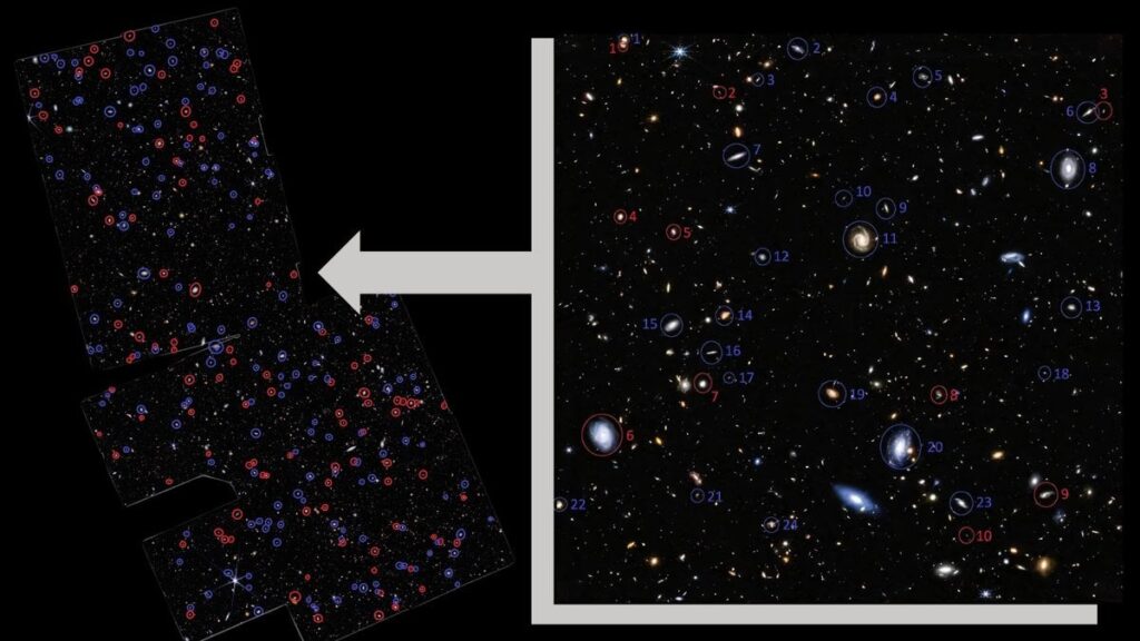 If we can tell that the universe is spinning based on patterns in the rotations of distant galaxies, can we tell where the center of the spin is by examining distant galaxies on opposite sides of the visible universe?