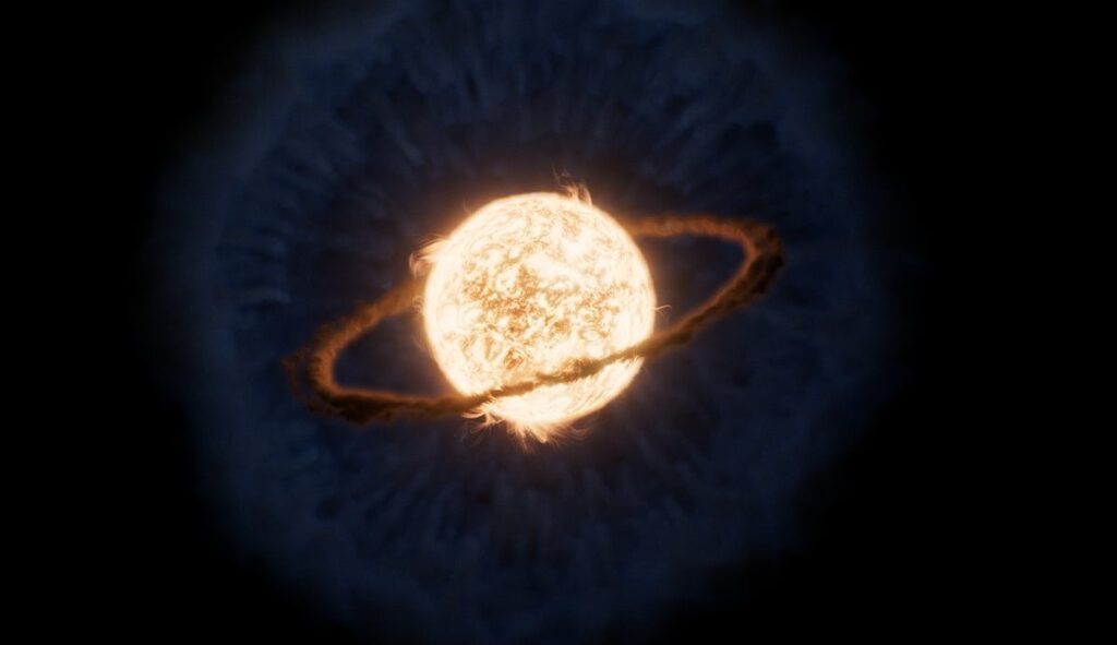 JWST spots remains of alien planet that fell into a star