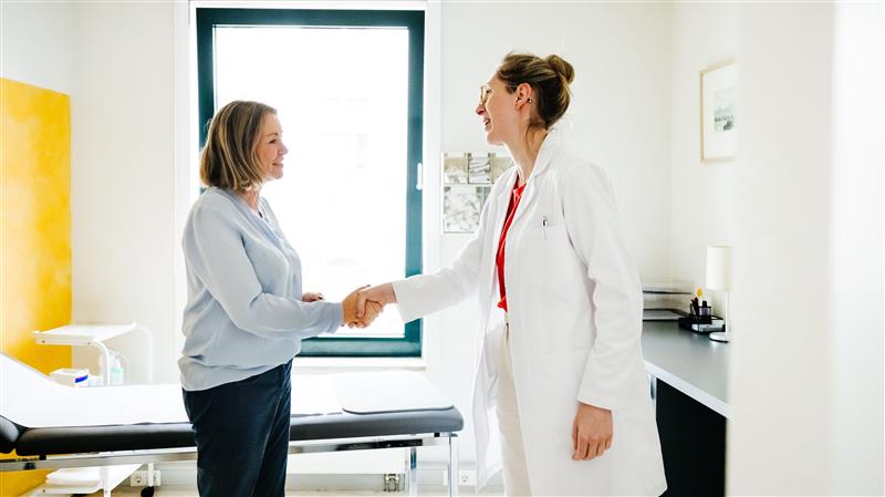 Doctor meeting with a patient